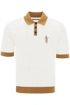 AMIRI AMIRI POLO SHIRT WITH CONTRASTING EDGES AND EMBROIDERED LOGO
