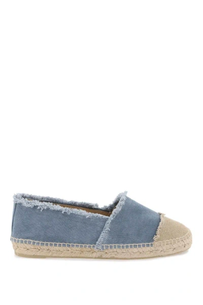Castañer Woman Espadrilles Light Blue Size 7.5 Textile Fibers In Beige
