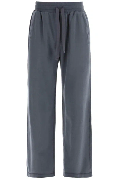 Dolce & Gabbana Cotton Jogger Trousers For In Grey