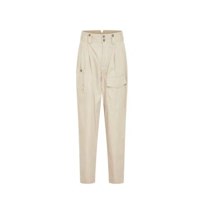 Dolce & Gabbana Cotton Pants In Beige