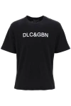 Dolce & Gabbana Crewneck T-shirt With Logo Men In Multicolor