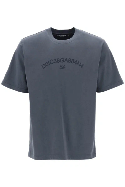 DOLCE & GABBANA DOLCE & GABBANA COTTON T SHIRT WITH LOGO PRINT