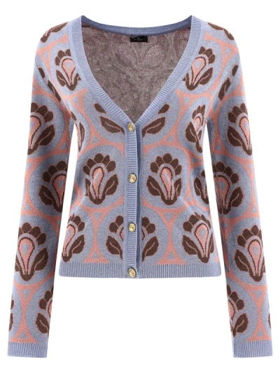 ETRO ETRO JACQUARD KNIT CARDIGAN