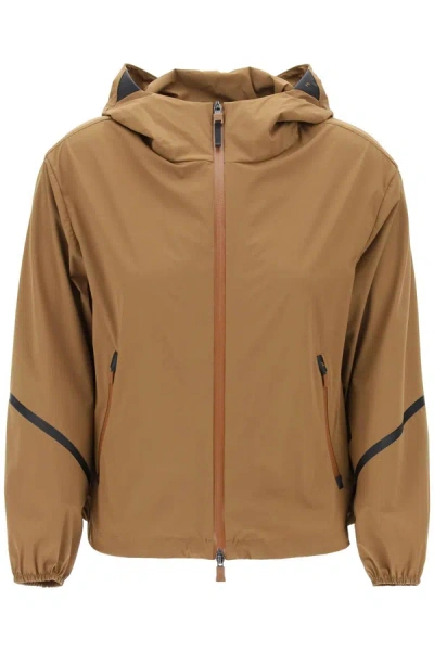 Herno Laminar Lightweight Matte Light Jacket In Orange,brown