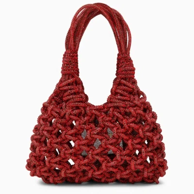 Hibourama Red Vannifique Mini Bag With Crystals