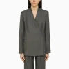 Loulou Studio Single Breasted Viscose Blazer Lapel Pockets