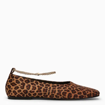 Maria Luca Augusta Leopard-print Ballerina Shoes