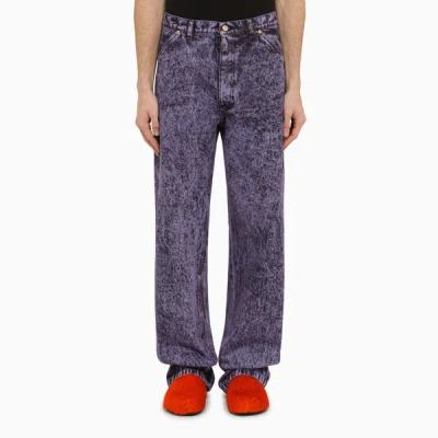 MARNI MARNI PURPLE ORCHID DENIM JEANS