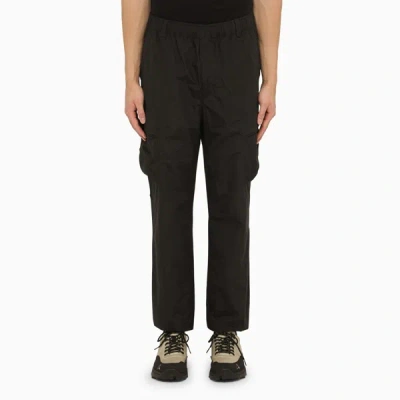 Parajumpers Edmund Cargo Trousers In Nylon Poplin Fabric In Black