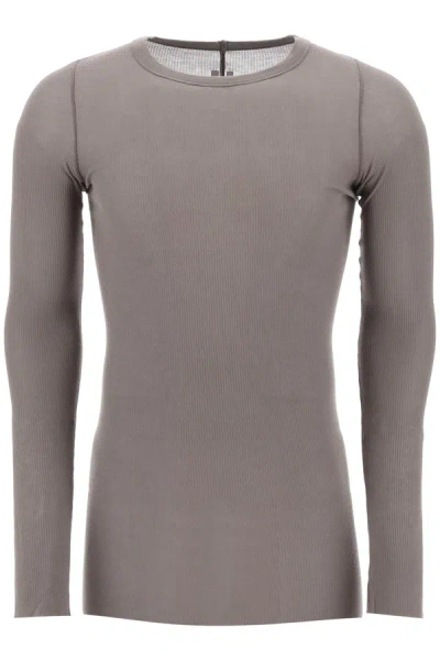 Rick Owens Round Neck Jersey In Rust