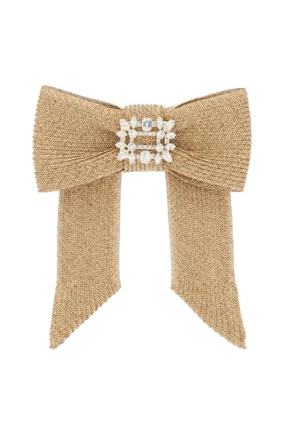 Roger Vivier Hair Clip With Buckle Broche Vivier In Beige