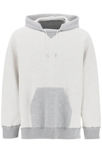 SACAI SACAI HOODED SWEATSHIRT WITH REVERSE