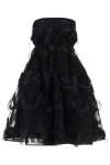 SIMONE ROCHA SIMONE ROCHA TULLE DRESS WITH BOWS AND EMBROIDERY.