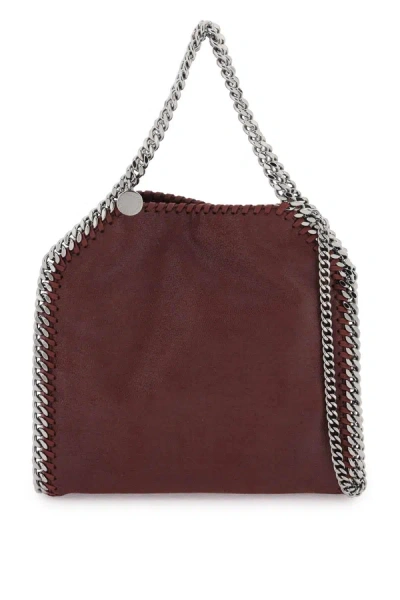 Stella Mccartney Women Grape Shaggy Deer Mini Falabella Handbag In Purple