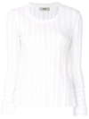 FENDI KNITTED FITTED TOP,FZZ968OZM12265320