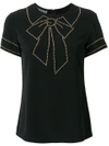 BOUTIQUE MOSCHINO bow motif T-shirt,A0215613412262902