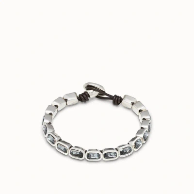 Unode50 Asceplius Bracelet In Silver In Grey