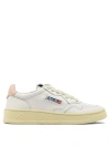 Autry White Leather Light Blue Medalist Sneakers In White