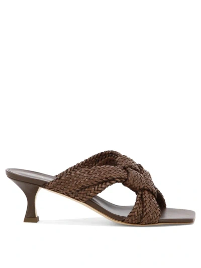 Casadei "dama" Sandals In Brown