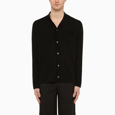 DRUMOHR DRUMOHR BLACK COTTON SHIRT