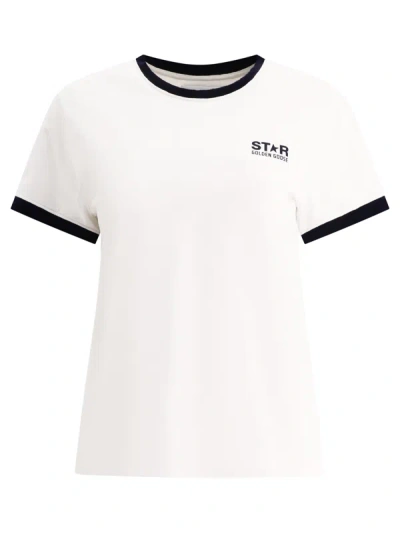 Golden Goose Star Slim Cotton T-shirt In White
