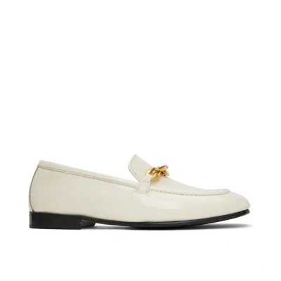 Jimmy Choo Diamond Tilda 漆皮乐福鞋 In White