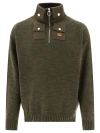 KAPITAL KAPITAL "8 G" HALF ZIP SWEATER