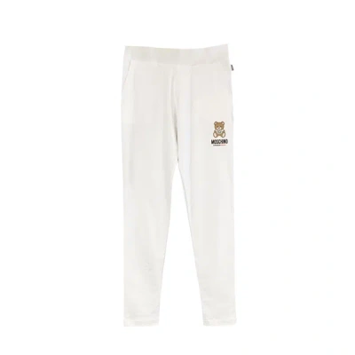 Moschino Underwear Under Bear Jogging Trousers In White