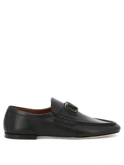 Valentino Garavani Vlogo Signature Calfskin Nappa Loafer In Black