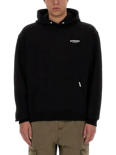 Represent Hoodies Sweatshirt In Black