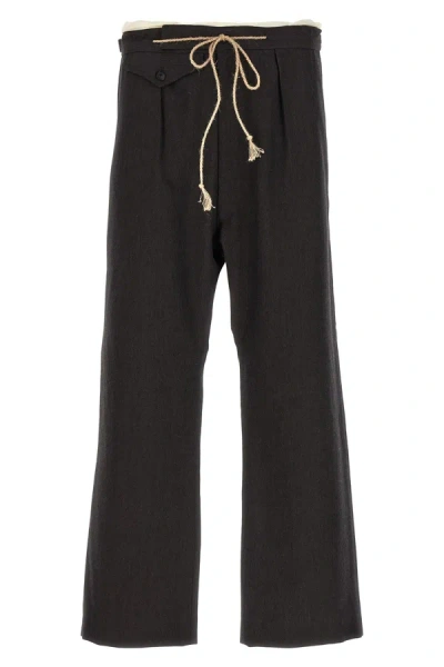 Maison Margiela Wool Pants In Brown