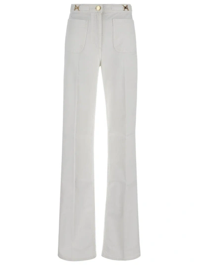 Elisabetta Franchi Jeans In White