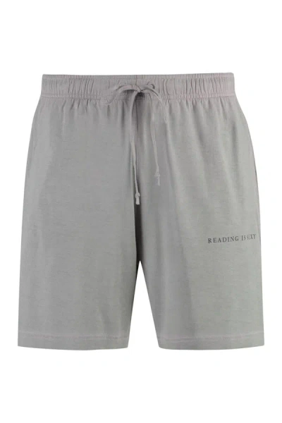 Acne Studios Cotton Bermuda Shorts In Grey