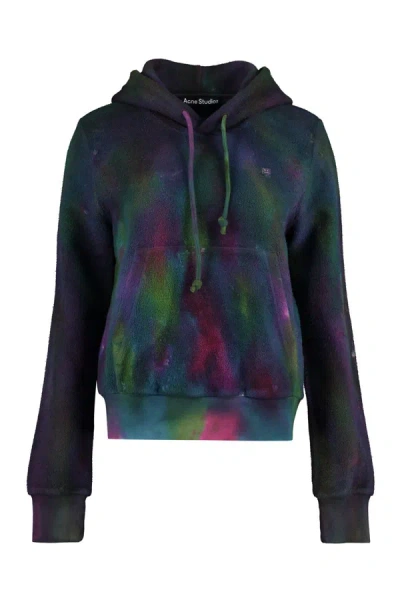 Acne Studios Cotton Hoodie In Multicolor