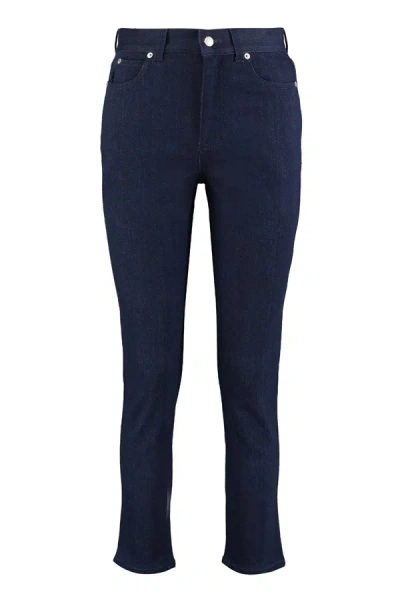 Alexander Mcqueen 5-pocket Straight-leg Jeans In Blue