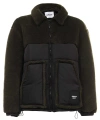 Ambush Military Green And Black Padded Teddy Army Jacket In Green