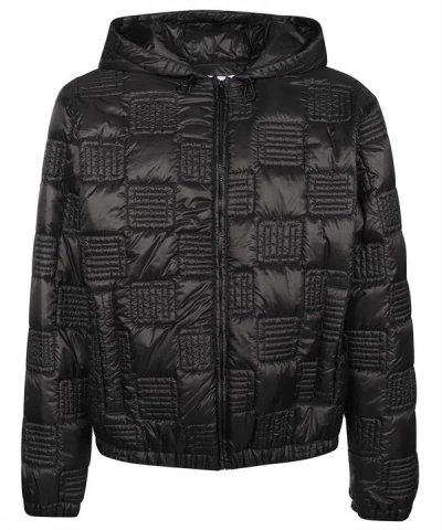 Ambush Monogram Quilted Nylon Jacket In Black