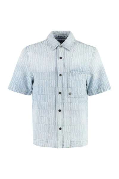 Amiri Man Denim Shirt Blue Size 38 Cotton