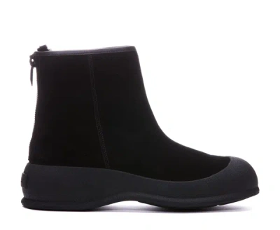 Bally Elin Suede Ankle Boots In Black