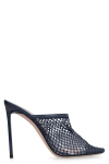 BALLY BALLY CRYSTAL FISHNET LEATHER MULES