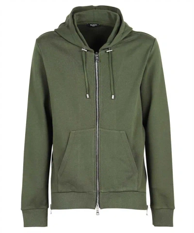 BALMAIN BALMAIN COTTON FULL-ZIP SWEATSHIRT