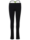 Barrow Low-rise Ribbed-knit Skinny Trousers In Black