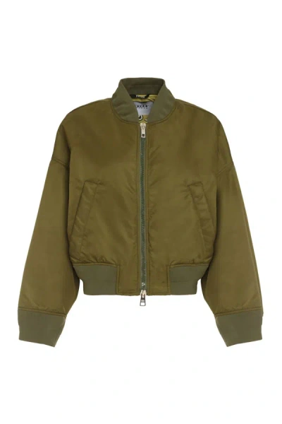 Bazar Deluxe Nylon Bomber Jacket In Green ModeSens
