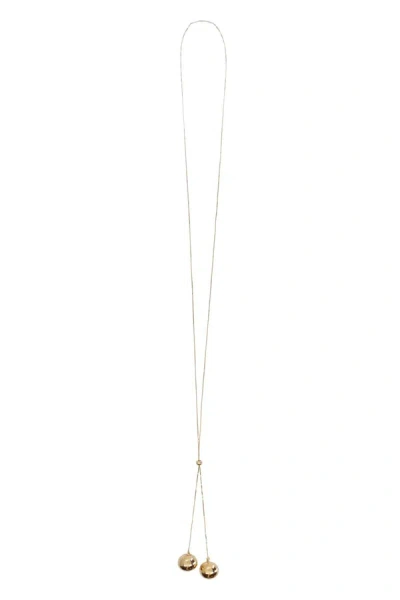 Bottega Veneta 925 Silver Necklace In Gold