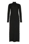 Bottega Veneta Elegant Black Pleated Dress For Women In Black