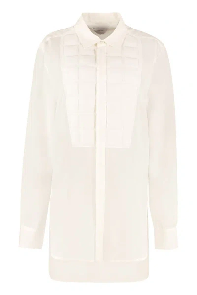 Bottega Veneta Silk Shirt In White