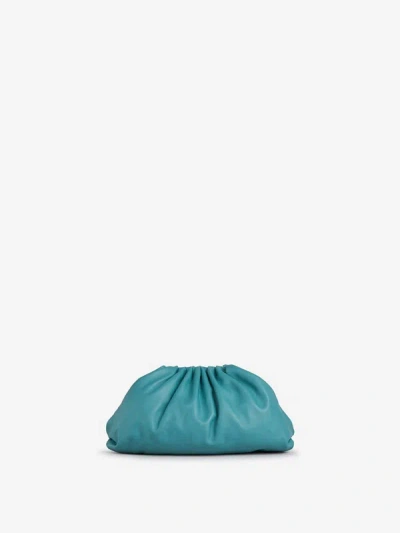 Bottega Veneta The Pouch Bag In Turquoise Blue