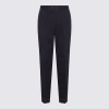Brunello Cucinelli Black Cotton And Cashmere Blend Pants