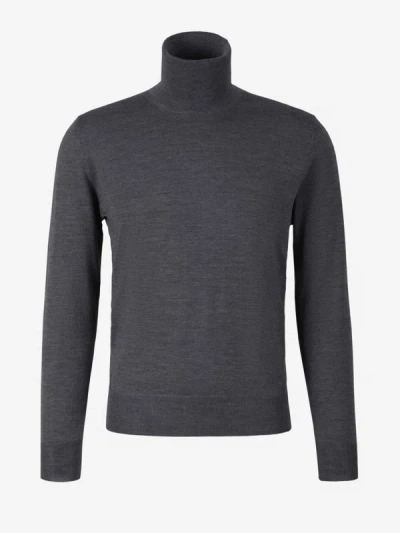 Canali Merino Wool Sweater In Grey
