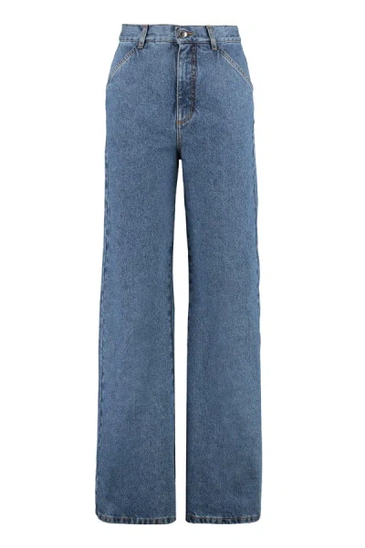 Chloé High-waist Wide-leg Jeans In Denim